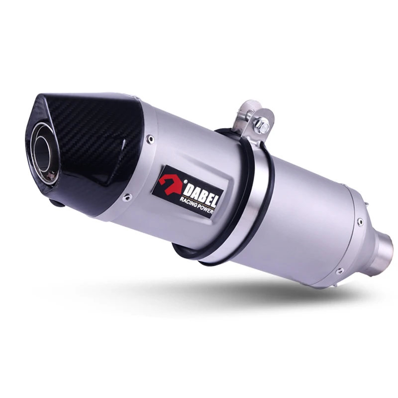 

51mm Universal Motorcycle Leovince System Exhaust Escape Muffler Pipe SLip-On CBR YZF R1 R6 GSXR 600 750