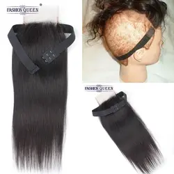 100% бразильские человеческие волосы прямые 10-20 дюймов 2*6 кружева закрытие натуральный цвет не завитые здоровые волосы 1 шт./лот Бесплатная