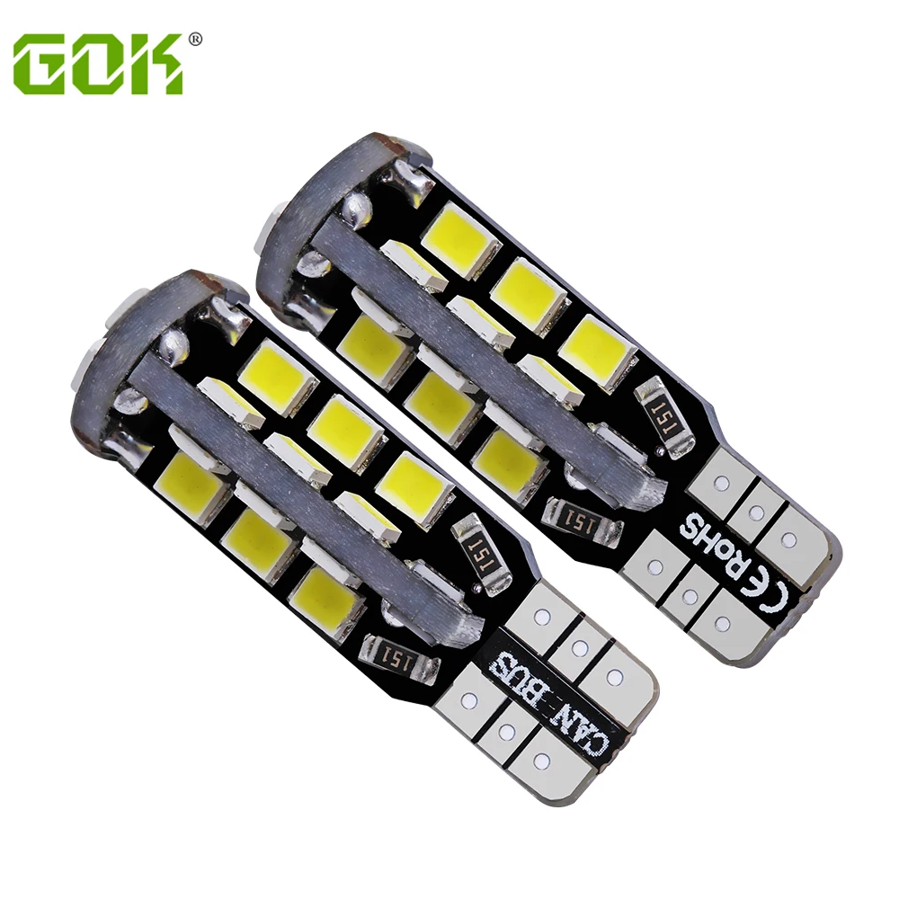 2 шт./лот T10 led canbus W5W 27SMD 2835 smd w5w CANBUS t10 27LED автомобильная лампа бокового освещения |