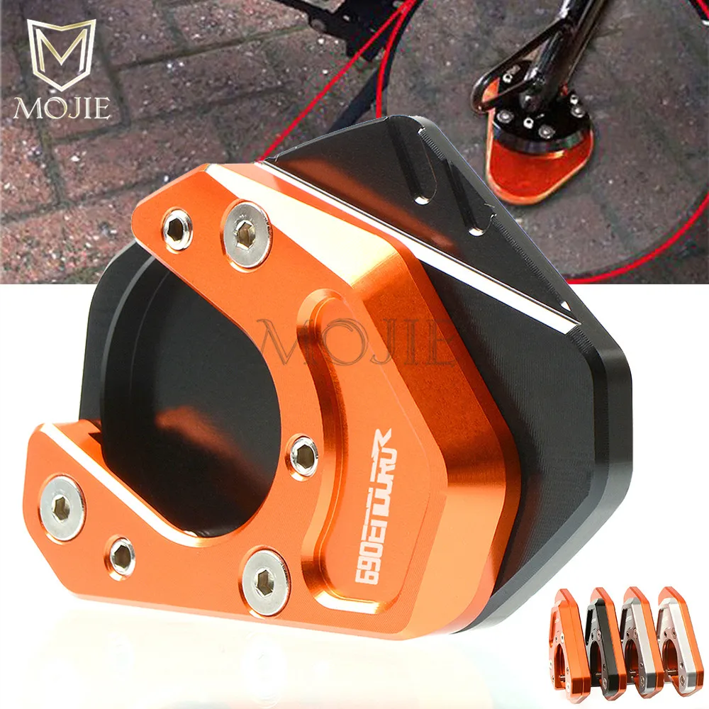 Для KTM 690 Enduro R 2009- 2010 2011 2013 2012 мотоцикл Kickstand ножная боковая подставка удлинитель алюминиевая ножная пластина