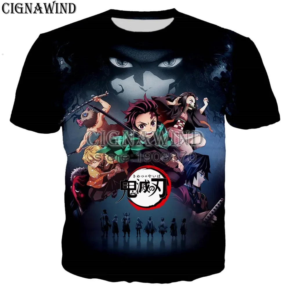 

New arrive popular anime Kimetsu no Yaiba men women 3D print harajuku style t shirt /hoodies/ sweatshirts/vest/ summer tops