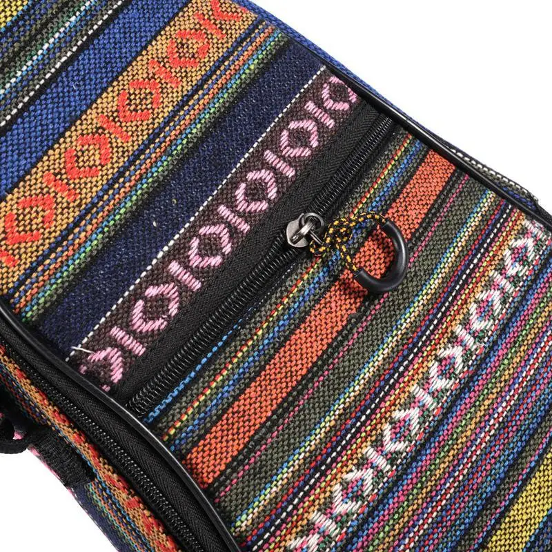 21/23/26 Inches Ethnic Knitting Style Ukulele Bag Backpack Double Shoulder Strap Cotton Padded Ukelele Carrying Case