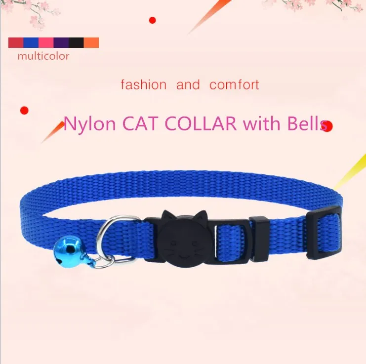 Cat Collar And Bell With Safety Quick Cat Collar and Bell With Safety Quick Release Break Away Buckle, Adjustable To Kittens