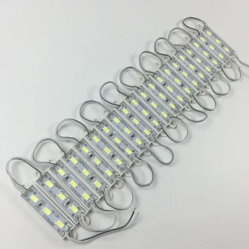 

2000pcs/lot LED Module 5730 3 LED DC12V Waterproof Advertisement Design LED Modules Super Bright Lighting wholesale