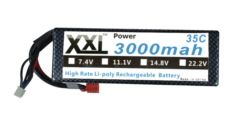XXL Lipo Battery with hard case 3000MAH 5S 35C MAX 70C 18 5V for font b