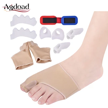 

9pcs Silicone Hallux Valgus Orthopedic Corrector Set Foot Care Hallux Valgus Bunion Socks Splint Protector Toe Separator