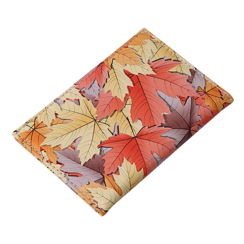 

Maple Leaf PU Leather Passport Covers Travel Covers for Passports Girls Case for Passport ID Bank Credit Card Bag
