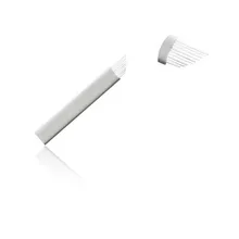 0,25 мм Ручная игла для татуировки 9 игл для перманентного макияжа бровей игла с микролезвием белые JM611D-X86 Иглы для татуировки