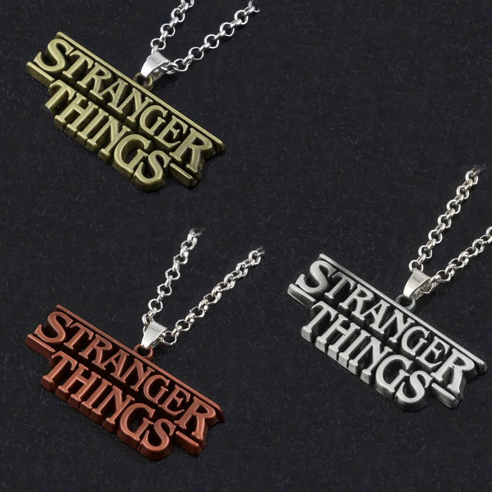 Ожерелье с буквами из фильма «странные вещи», настенный светильник в виде алфавита, ожерелье с подвеской в виде монстра 11 для женщин и мужчин, ювелирные изделия для косплея