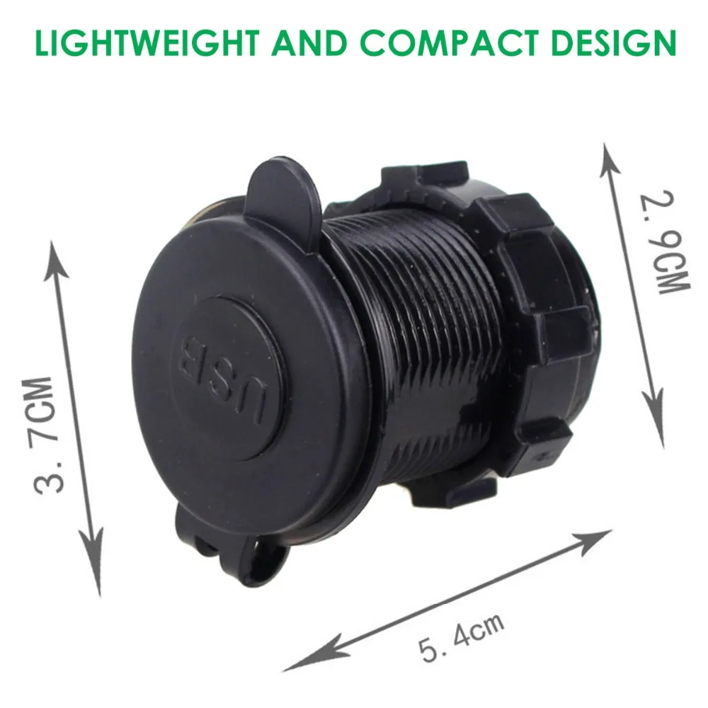 Универсальный Водонепроницаемый Dual USB Порты и разъёмы светодиодный автомобиль Зарядное устройство AC/DC 12 V-24 V Разветвитель Прикуривателя 5V 4.8A автомобиля адаптер для зарядного устройства