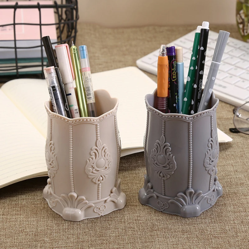 Beautiful Pen Pencil Holder Desk Stationery Organizer Cosmetics Storage