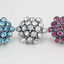 Модный красивый круглый горный хрусталь большой 20 мм застёжка, бусинка застежка браслета ювелирные изделия оптом KZ1230