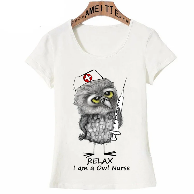 Keep calm i'm a cute Футболка с принтом "Nurse" Новая летняя популярная женская футболка милые повседневные топы с забавным мультяшным дизайном женские футболки - Цвет: Z5080