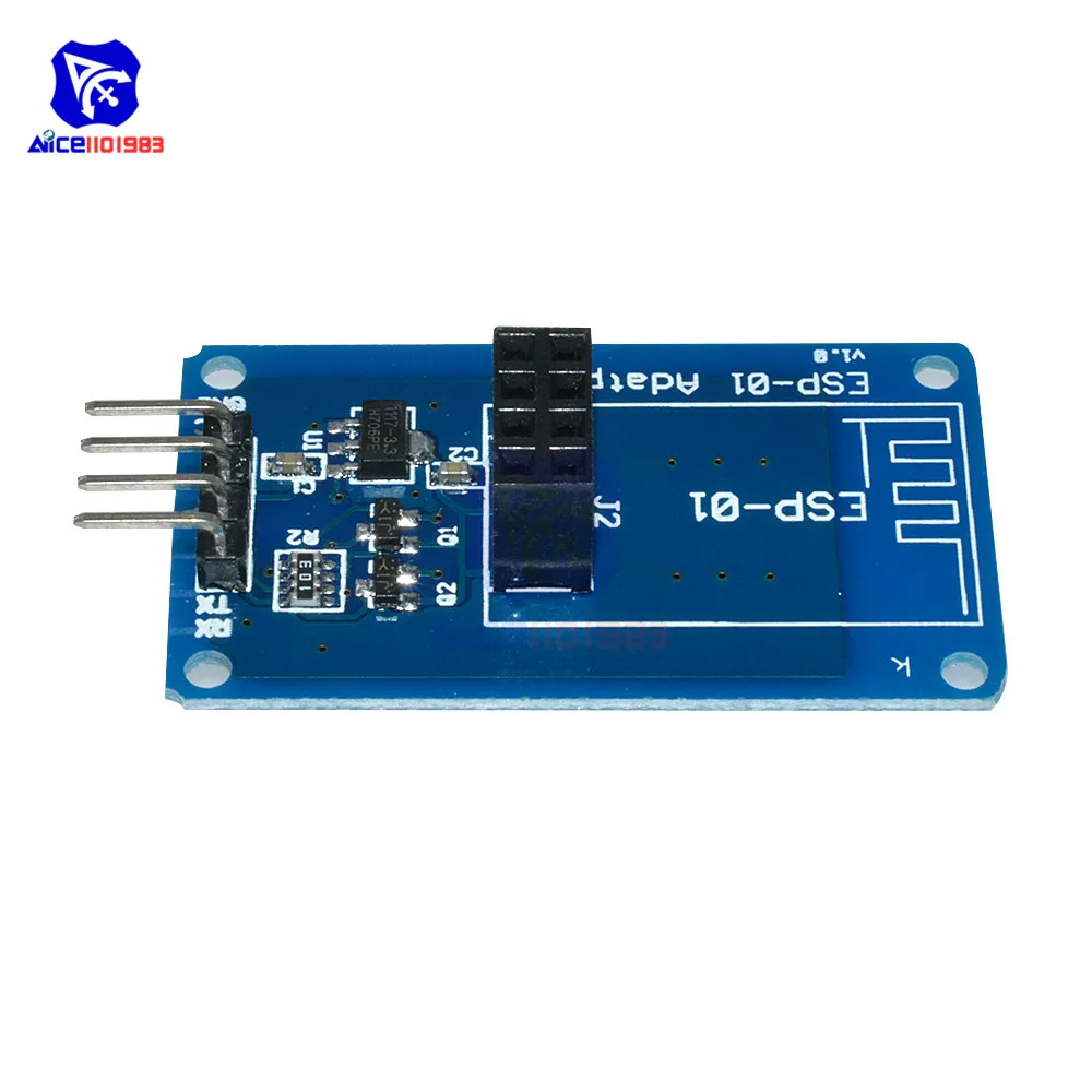 ESP8266 ESP-01 ESP01 серийный WiFi модуль беспроводного адаптера 3,3 V 5V совместимая последовательная плата для Arduino UNO R3 микроконтроллер один