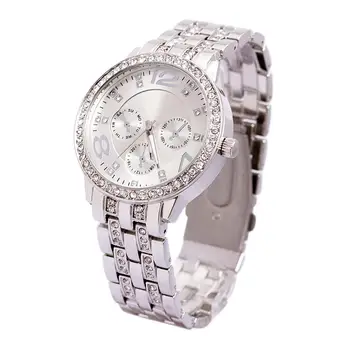 

2018 Famous Brand Stainless Steel Watch Crystal Dress Quartz Watches Men Women Relogio Feminino Clock Hot Sale Free Shipping