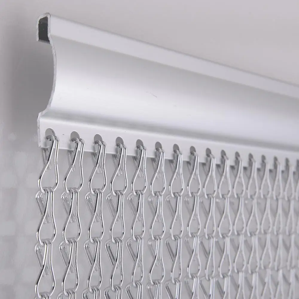UK Metal Aluminium Chain Door Curtain Blinds Fly Pest Insect Screen Control