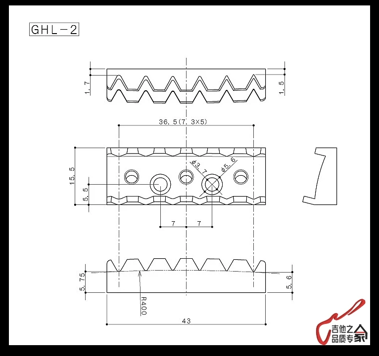 1 компл. Оригинальные GOTOH GHL-2 гайка для электрогитары 43 мм Сделано в Японии