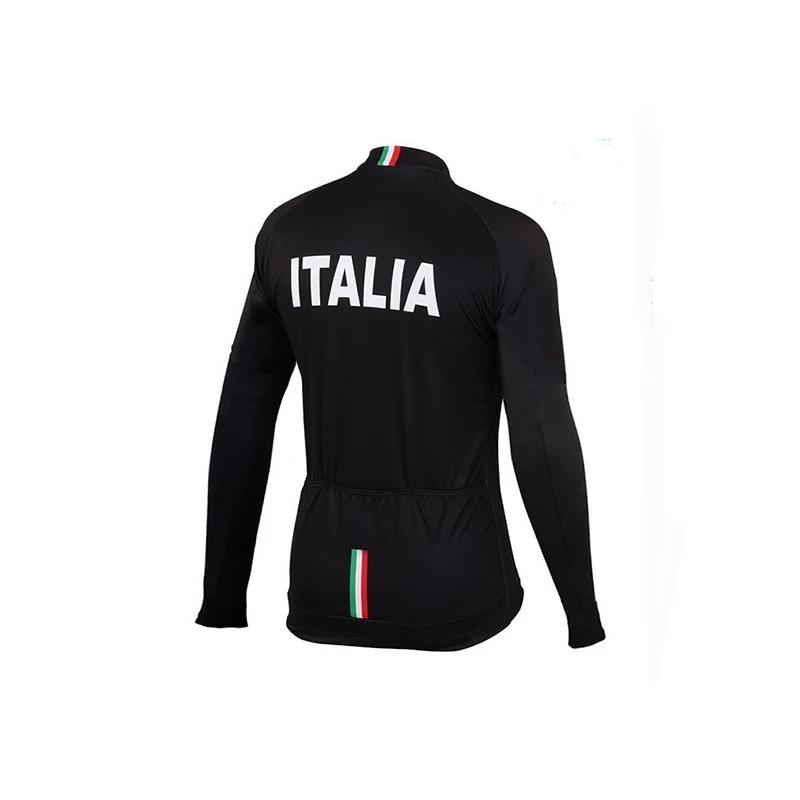 Весна осень pro team Ropa Ciclismo велосипед maillot Sportful Италия ИТ черный длинный рукав Велоспорт Джерси и комбинезон наборы