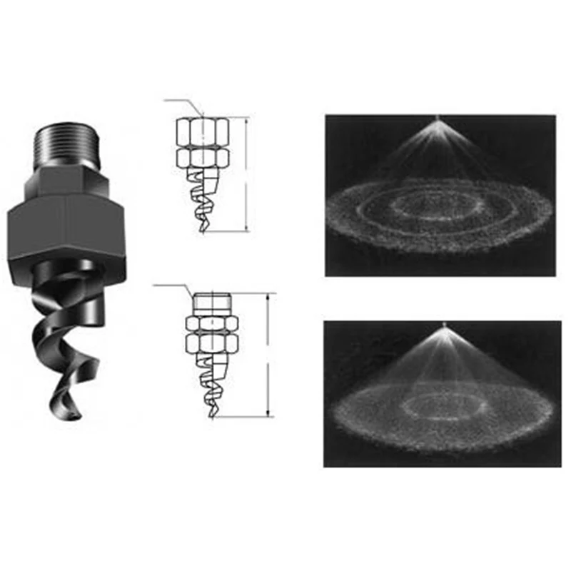 Новейший стиль 1/"-1" Нержавеющая сталь спиральная наружная резьба спринклер высокая температура/коррозионная стойкость полива излучателей