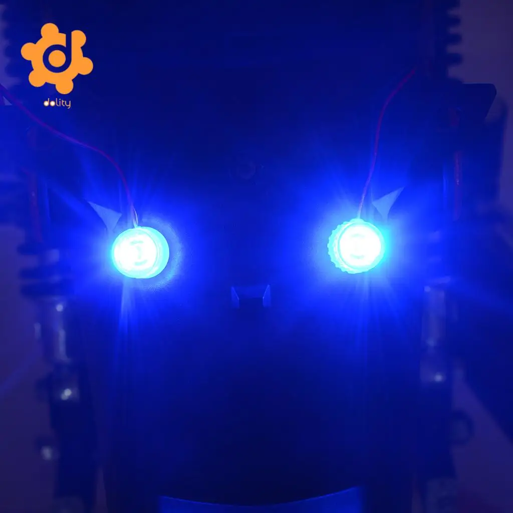 dolity 12-85V Car Truck Flashing Emergency Warning LED Strobe Lights Flasher Blue Super bright Long life expectancy