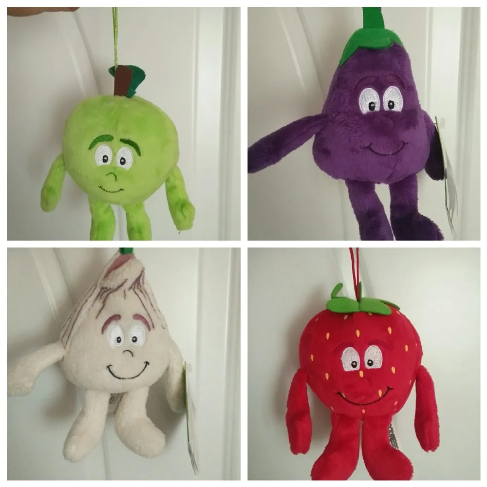 fruit vegetables soft plush toy goodness gang Banana pear carrot watermelon eggplant orange lemon strawberry pumpkin garlic