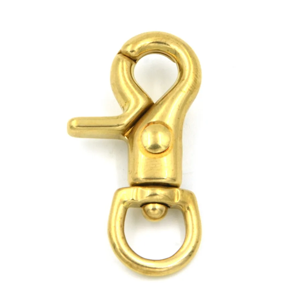 Buy 2pcs Brass Swivel Clips Snap Hook Leather
