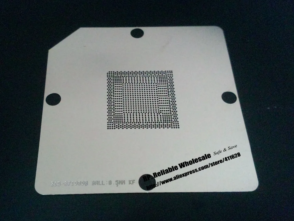 1x 80*80mm Stainless BGA Chipset Reballing Stencil Template for 215-0719090 Ball 0.5mm