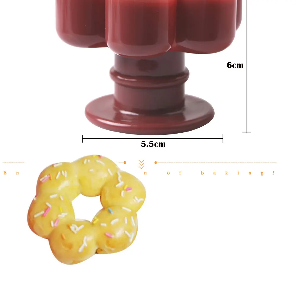 Bakeware Baking Tools Plastic Donuts Maker Cutter Mold DIY Doughnut Desserts Sweet Food Mould for Bakery Kitchen Dessert 007 (5)