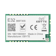 868 МГц 1 Вт Smd беспроводной приемопередатчик E32-868t30s 868 МГц Smd штамп отверстие Sx1276 радиопередатчик большого радиуса действия и приемник