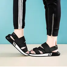 TOURSH/большие размеры 34-47; пара обуви; Новинка года; модные сандалии; шлепанцы; летняя повседневная обувь для влюбленных; ручная пошив; пляжные