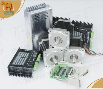 

EU FREE SHIP!Wantai 3axis Nema23 Stepper Motor 57BYGH627 1.9N.m 270oz-in 76mm 3A+Driver DQ542MA 4.2A50V+Power+breakout board