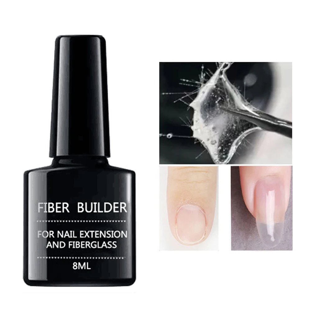 Nail Extension Fiberglass Gel Fake Tips Builder Glass Fibers UV Varnish Lacquer