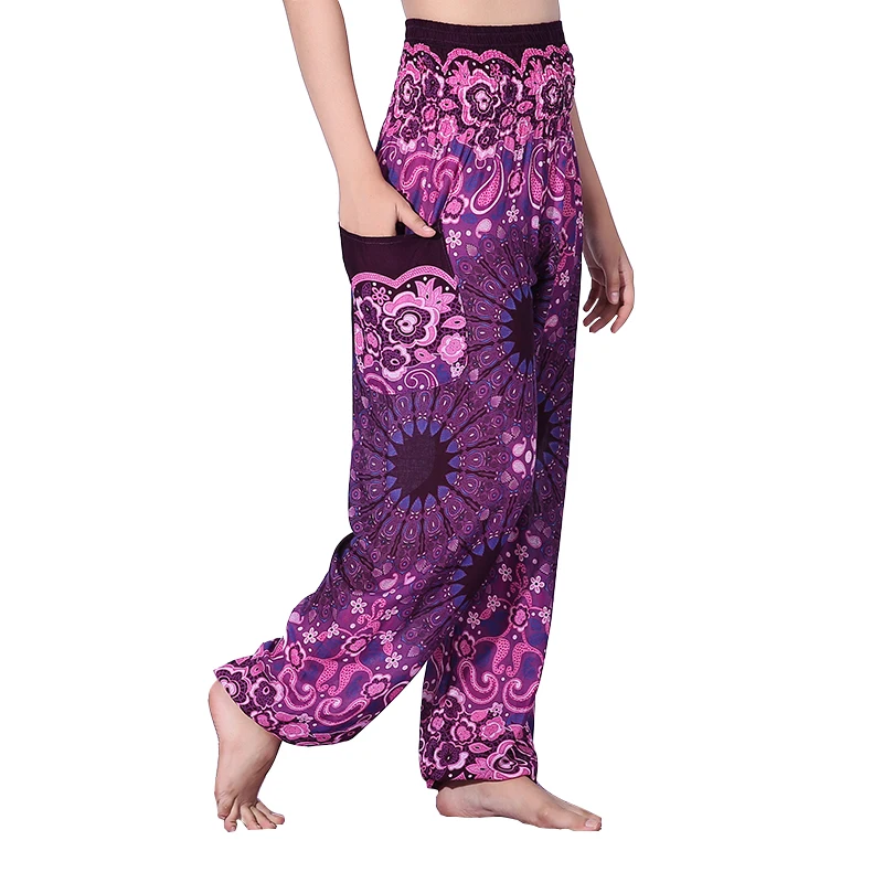 

NORMOV Pants Fashion Women High Waist Mandala Printed Harem Autumn Bohemian Pantalon Femme Bloomers Plus Size Trousers 6 Colors
