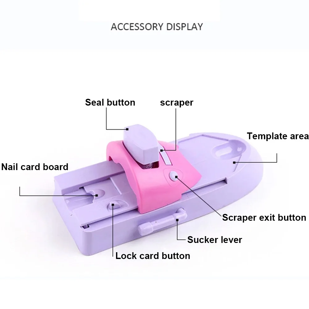 

Nail Printer Set DIY Pattern Stamper Printing Machine Nail Art Tools for Stamping Colors Drawing JIU55