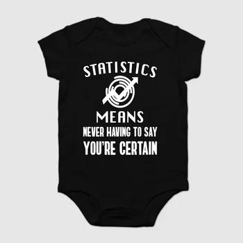 

Baby Onesie Baby Bodysuits kid t shirt Funny novelty Funny Statistics and Certainty - Math Science Geek cool