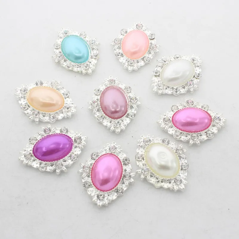 

2018 Sale Hot Sale Oval Washable Women Rhinestone Buttons Silver Flatback Metal In Clear Rhineatone For Garment Decoration