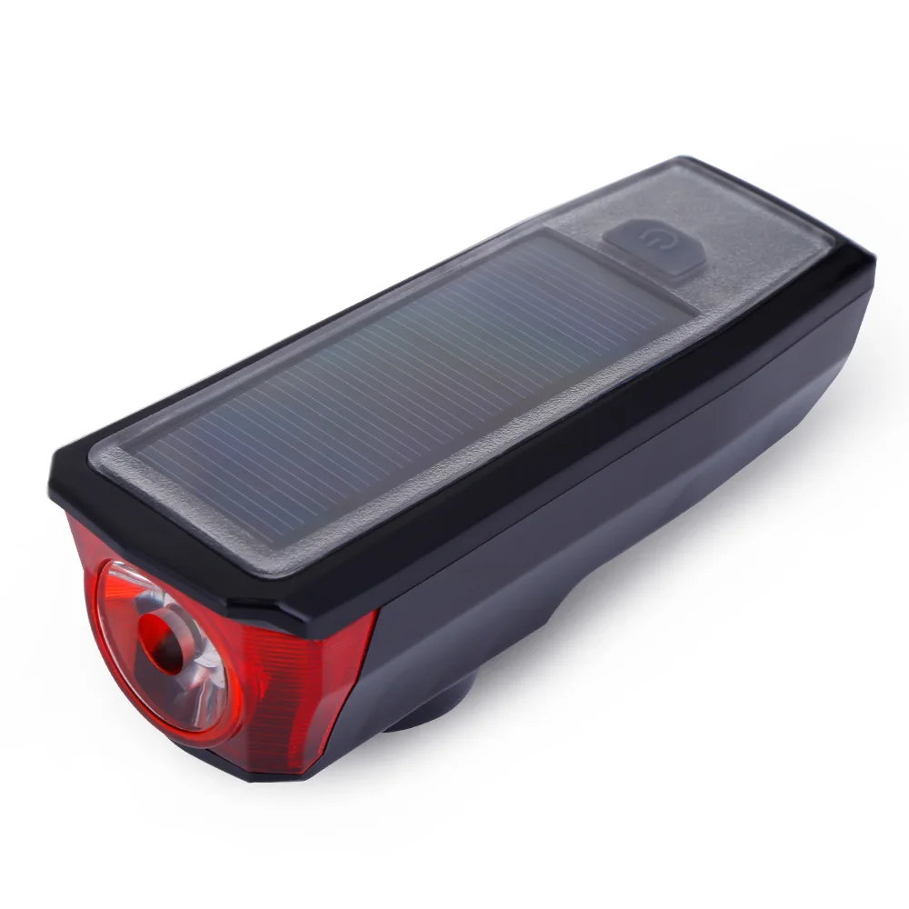 Excellent Rechargeable USB Bicycle Light Bike Front Rear Light Tail Lamp 140dB Horn Solar Energy Headlight For Cycling 1 Excellent Rechargeable USB Bicycle Light Bike Front Rear Light Tail Lamp 140dB Horn Solar Energy Headlight For Cycling 1