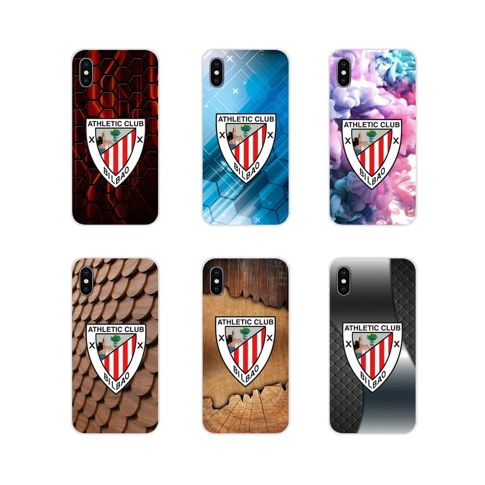 

For Samsung Galaxy S4 S5 MINI S6 S7 edge S8 S9 S10 Plus Note 3 4 5 8 9 Athletic Club Bilbao FC Logo Transparent Soft Shell Cases