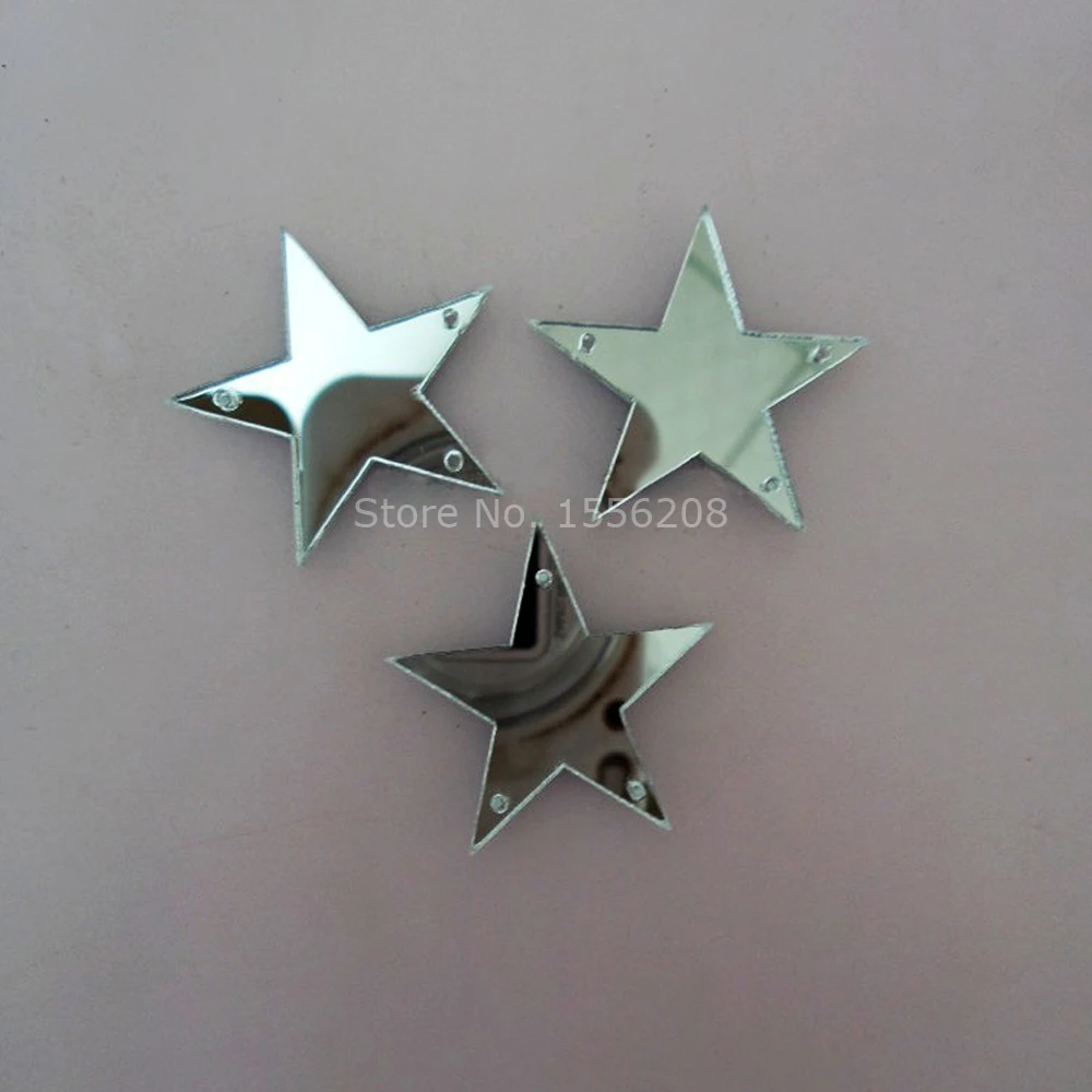 

Acrylic star silver mirror blank discs beads earrings necklace accessories bulk laser cut DIY supplies No adhesive