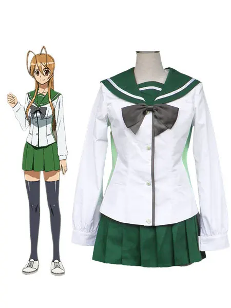 

Free shipping Highschool of the Dead HOTD Rei Miyamoto Saeko Busujima Saya Takagi Cosplay Costume