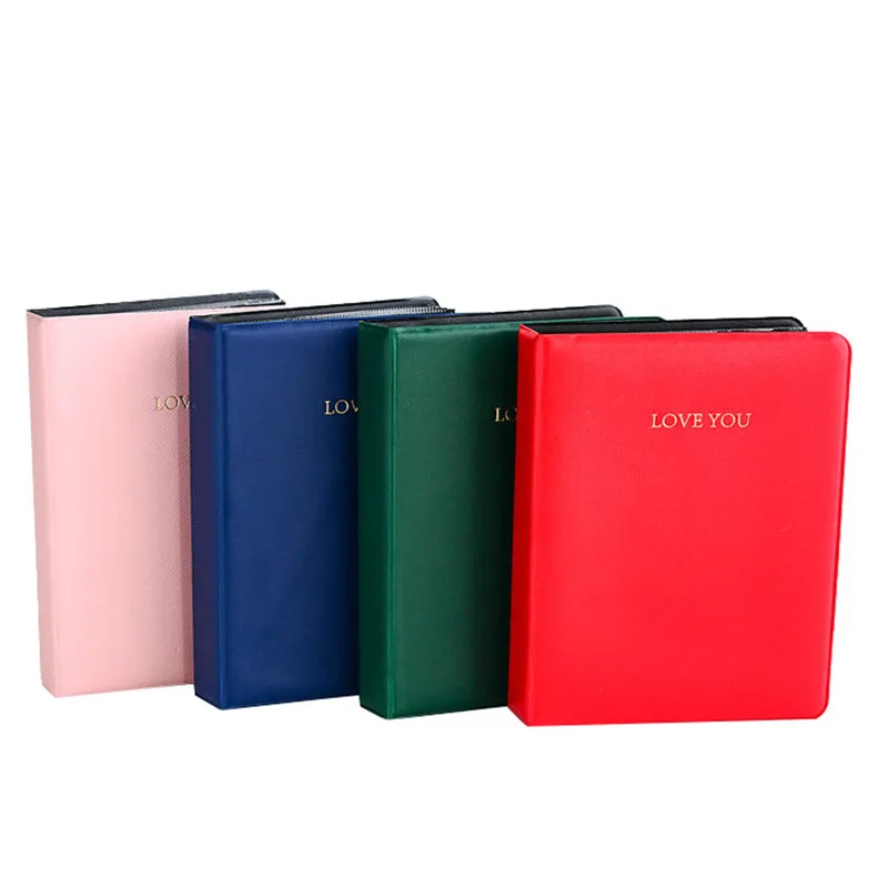

Fashion 5 inch 32 Pocket Insert Album book PVC Mini Movie flower Photo Save Case Scrapbook Archive Box Photo Set Wedding Albums