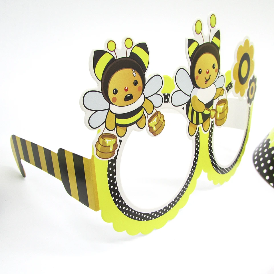 36pcs Set Cartoon Honey Bee Disposable Tableware Paper Kids