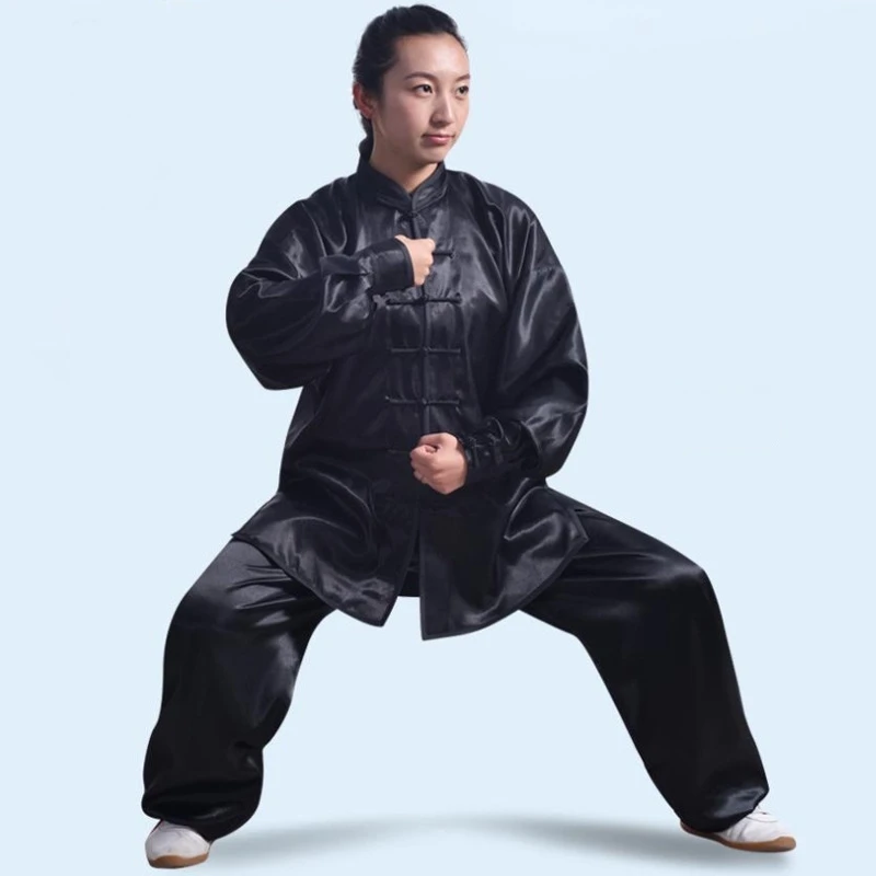 

Wholesale tai chi uniform unisex wushu clothing taiji kungfu clothing long sleeve bruce uniform FF2029