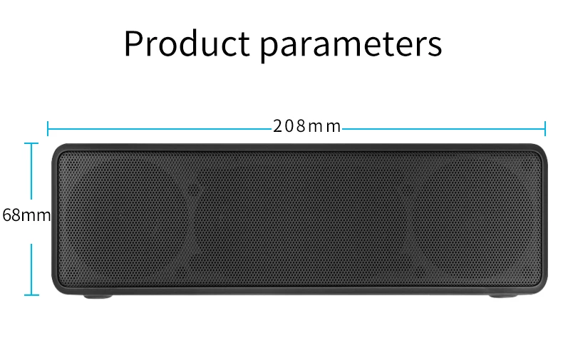 NBY 5520 портативный Bluetooth динамик сабвуфер динамик s беспроводной динамик s звуковая система 3D стерео музыка объемный с микрофоном TF карта