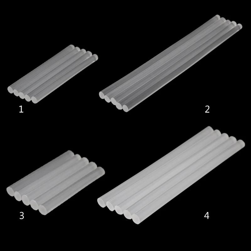 

5pcs Hot Melt Glue Stick Transparent Adhesive For DIY Crafts Toys Repair Tools