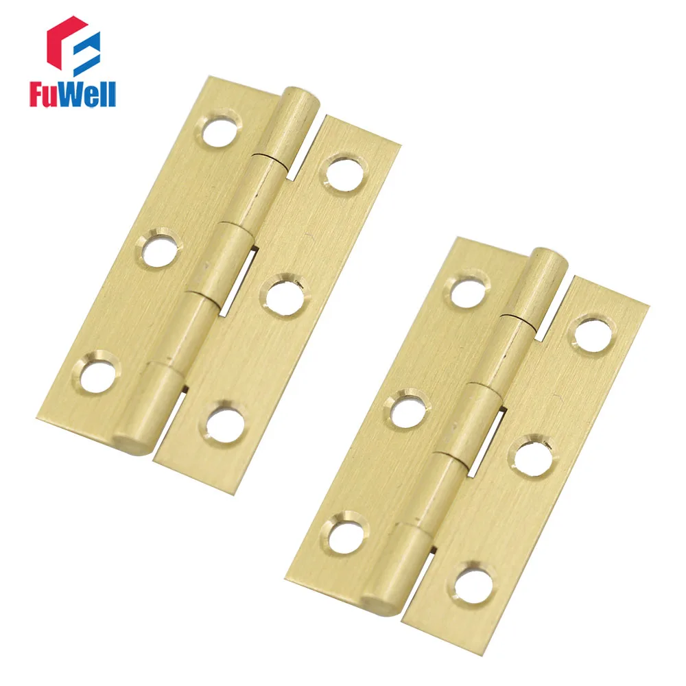 10pcs 2inch Door Hinge Furniture Fixtures Kitchen Brass Hinges Bronze