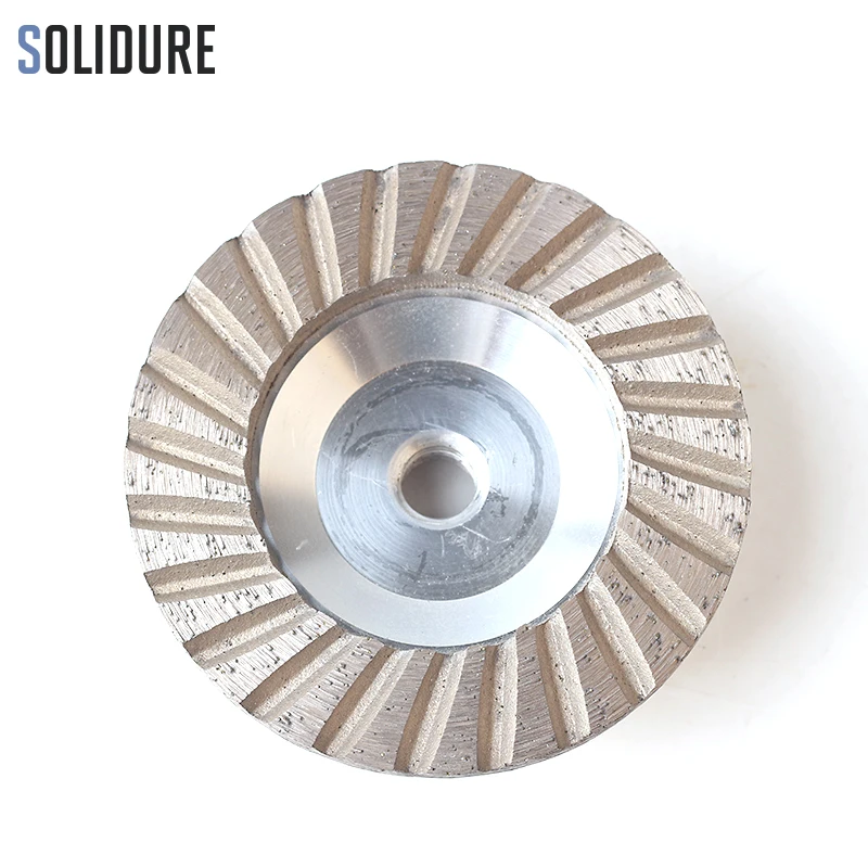 

4 inch Midium Grit diamond cup wheels turbo cup grinding Aluminum backer abrasive tools for grinding stone,concrete and tiles