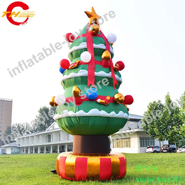 free air shipping 6m 19 6ft high giant inflatable christmas tree for