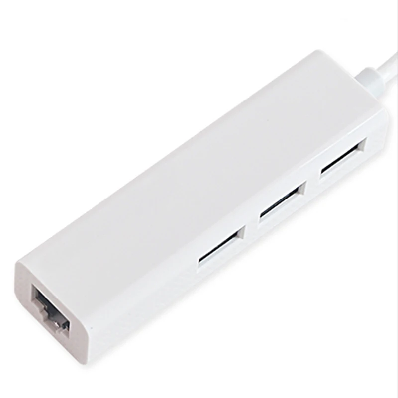 Kebidu 3 порта USB2.0 100mb концентратор USB Type C к локальной сети Ethernet RJ45 сетевая карта