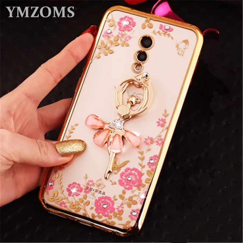 

HOT Bling Diamond Case For Vivo XPlay6 XPlay5 Y31 Y33 Y35 Y37 Y66 V5Lite X5L X5Pro X5Max Finger Ring Peacock Holder Phone Case